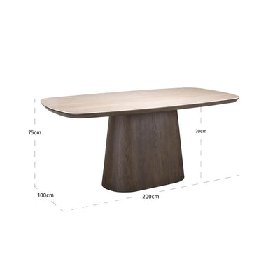 Eettafel Ritz bruin 200 by Richmond Interiors