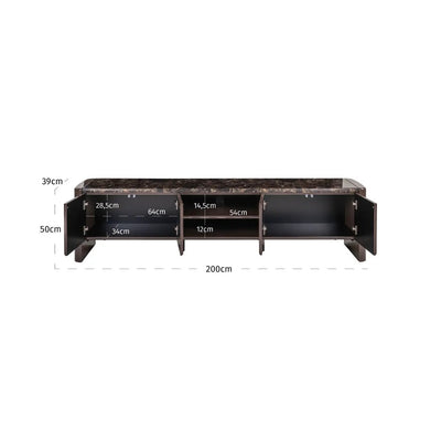 TV-meubel Almundi chocoladebruin by Richmond Interiors