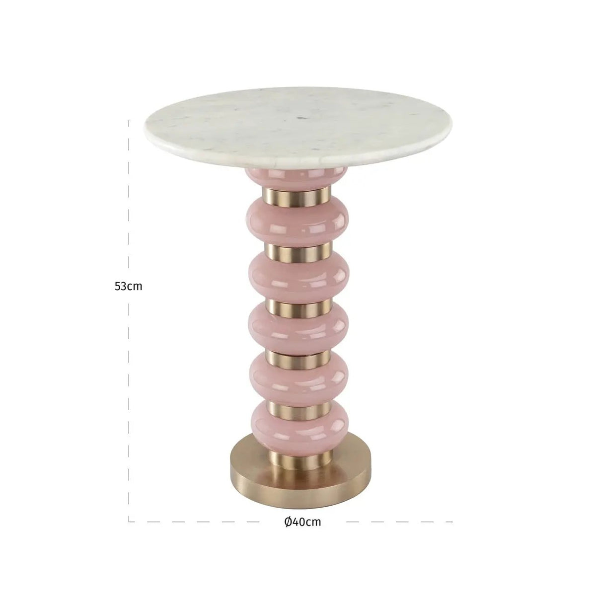 Bijzettafel Villeray roze by Richmond Interiors
