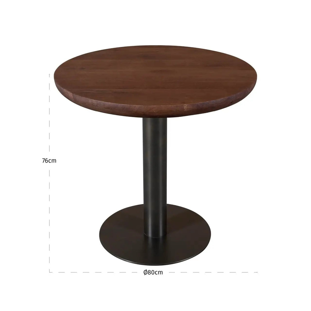 Bistrotafel Baldwin spicebrown 80Ø by Richmond Interiors