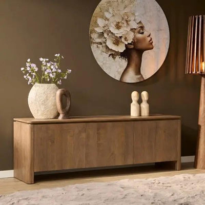 TV-meubel Dallas naturel mangohout 210 cm by Starfurn