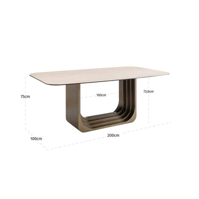 Eettafel Maxfield beige 200 by Richmond Interiors