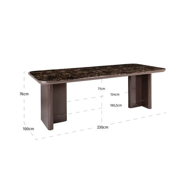 Eettafel Almundi chocoladebruin 230 by Richmond Interiors