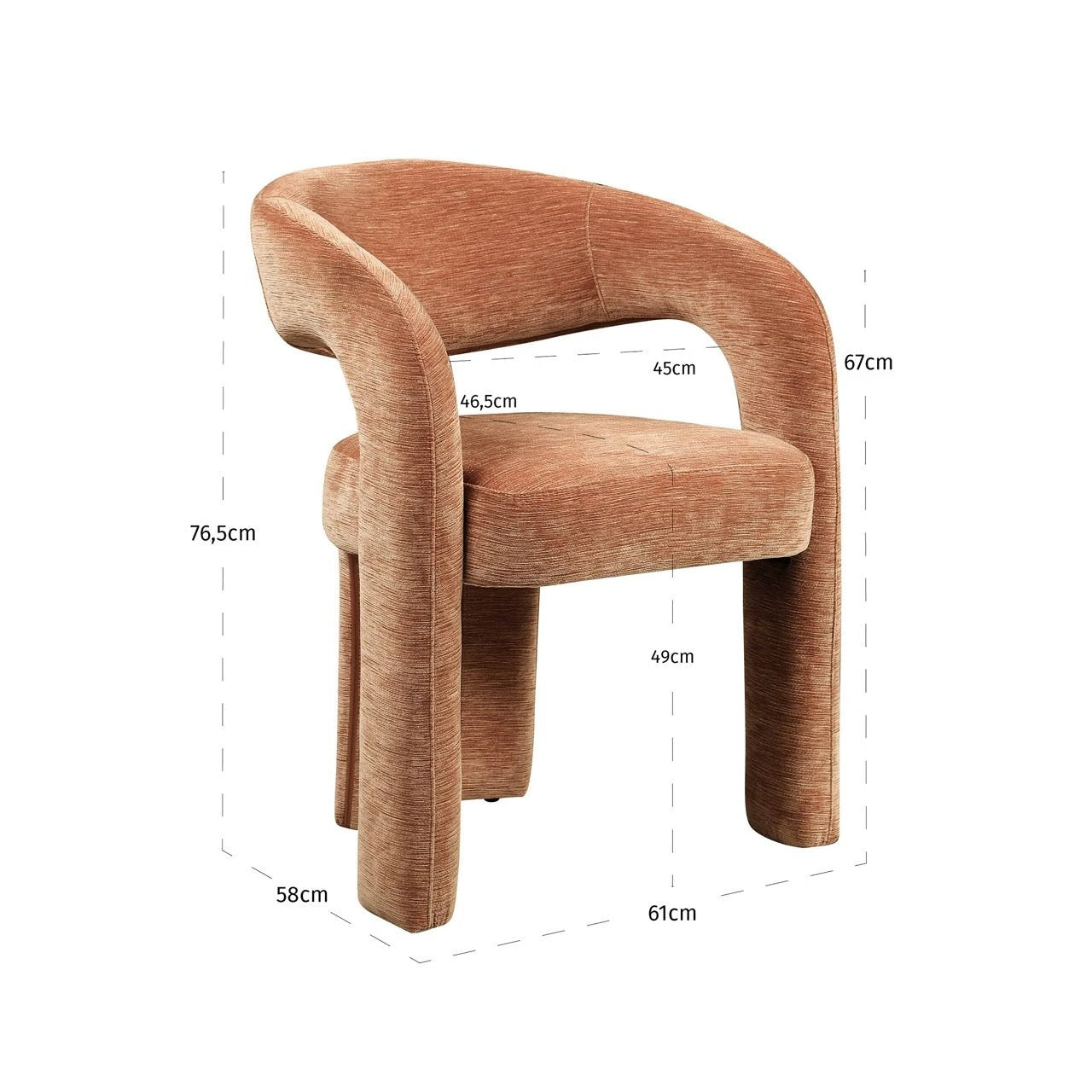 Eetkamerstoel Soho mocka mousse by Richmond Interiors