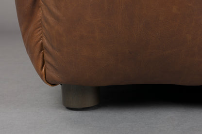 Hocker Hackman Leather Chocolate