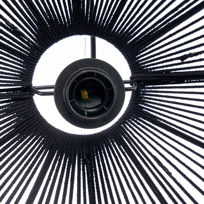 Kroonluchter Houten Kralen - Zwart - L by Bazar Bizar Antwerp