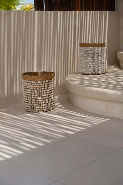 De Pandan Mand #1 - Naturel Wit by Bazar Bizar Antwerp