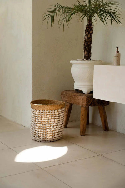 De Pandan Mand #1 - Naturel Wit by Bazar Bizar Antwerp