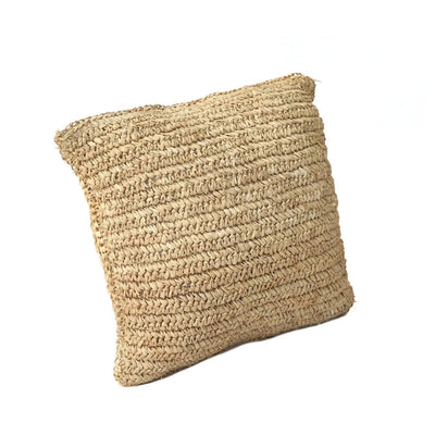 De Raffia Flores Kussenhoes - Naturel - 40x40 by Bazar Bizar Antwerp