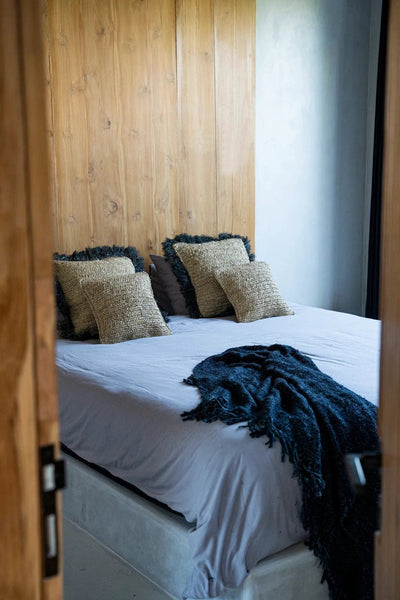 De Raffia Flores Kussenhoes - Naturel - 40x40 by Bazar Bizar Antwerp