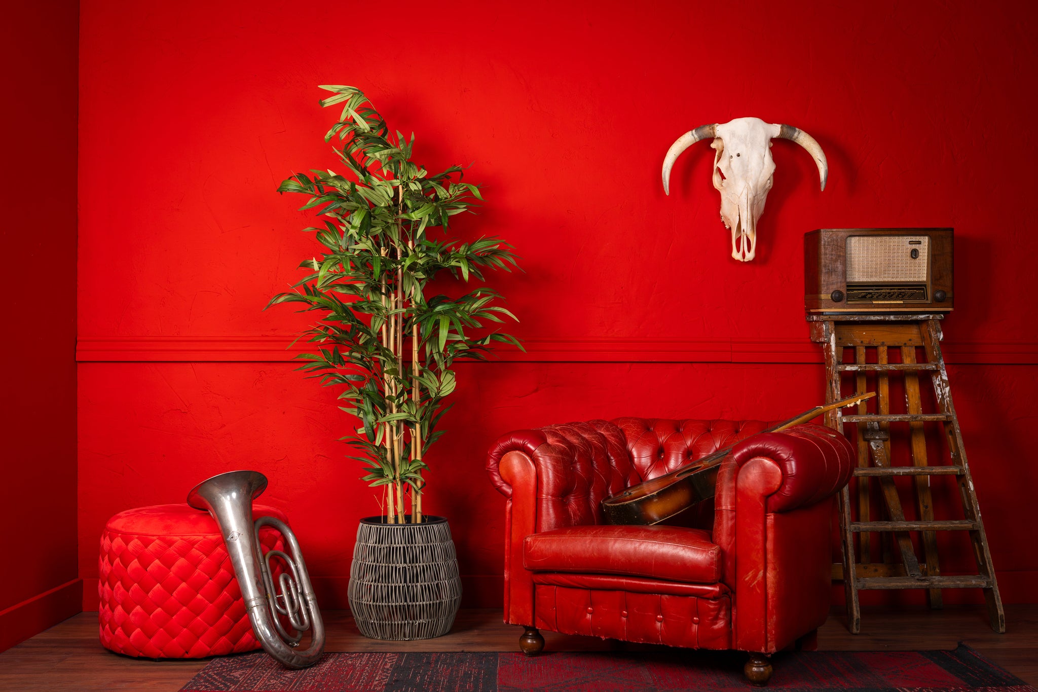 Kunstplant Japanse bamboe 160 cm