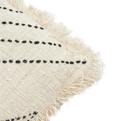 Kussenhoes De Tribal - naturel-zwart - 50x50cm by Bazar Bizar Antwerp