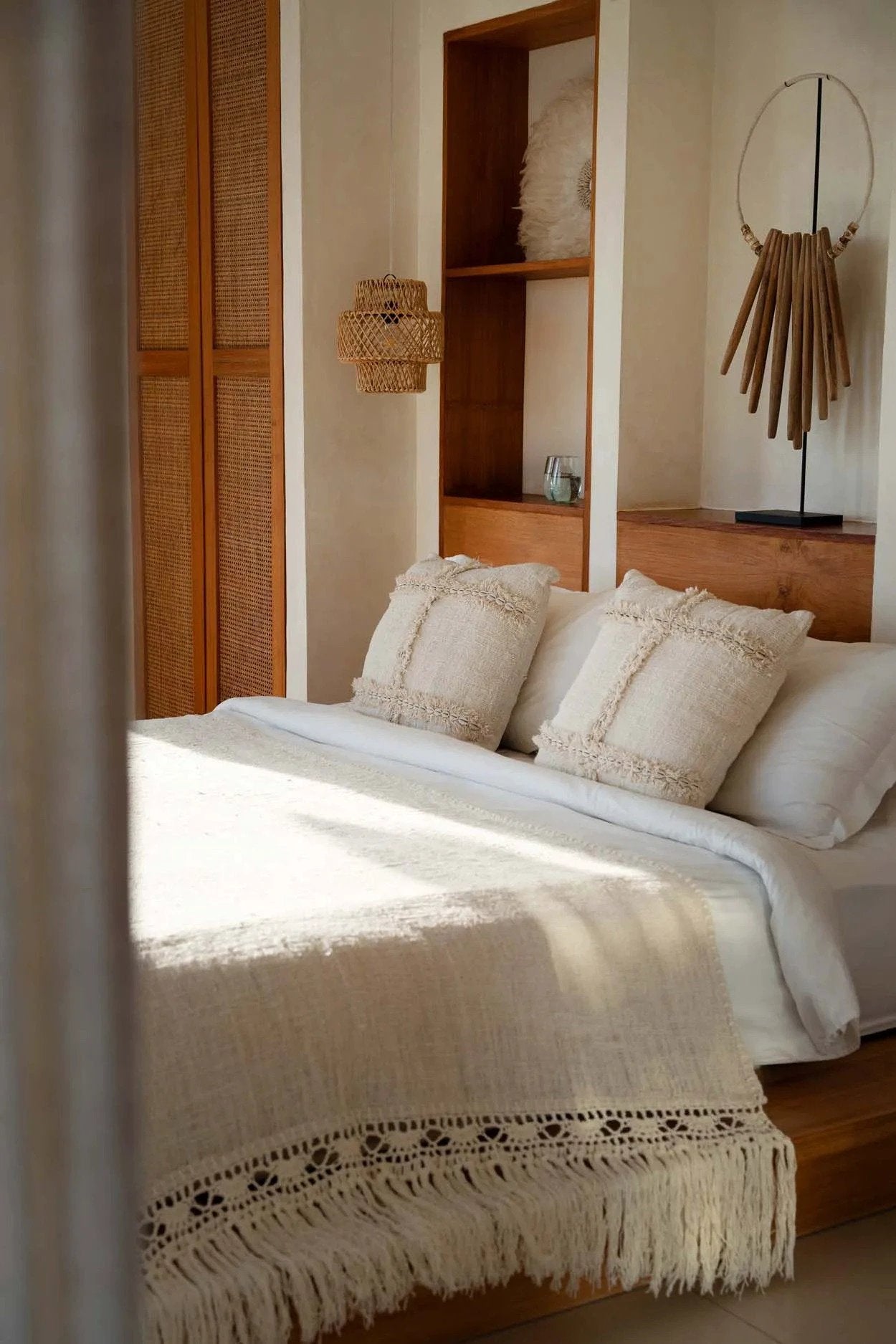 Kussenhoes De Nomad - naturel - 50x50cm by Bazar Bizar Antwerp