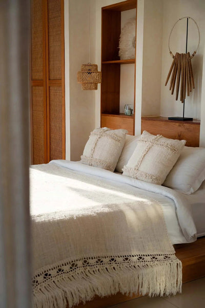 Kussenhoes De Nomad - naturel - 50x50cm by Bazar Bizar Antwerp