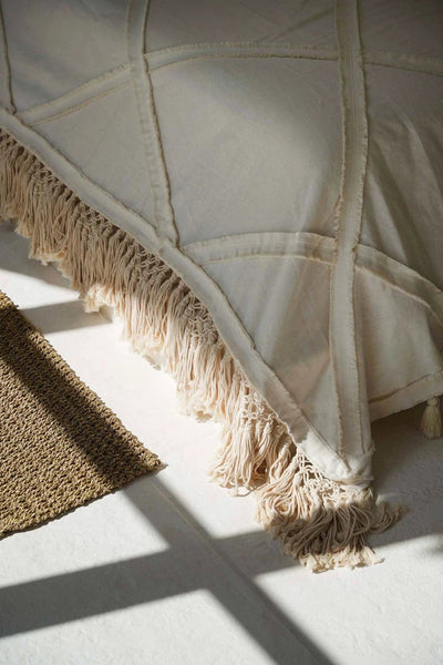 The Berber bedsprei - naturel - 300x240cm by Bazar Bizar Antwerp