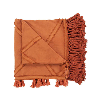 The Berber bedsprei - terracotta -300x240cm by Bazar Bizar Antwerp