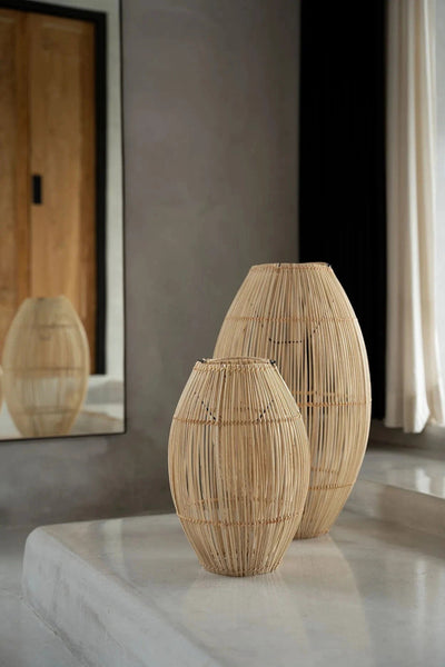 De Zuri Hanglamp / Vloerlamp - Naturel - M by Bazar Bizar Antwerp