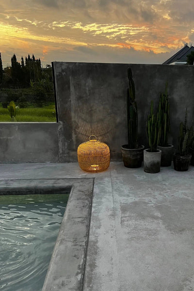 De Batu Bolong Hanglamp / Vloerlamp - Naturel - L by Bazar Bizar Antwerp