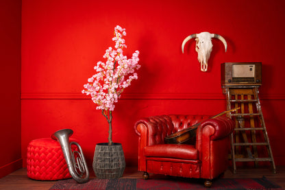 Kunstplant bloesem roze deluxe 150cm