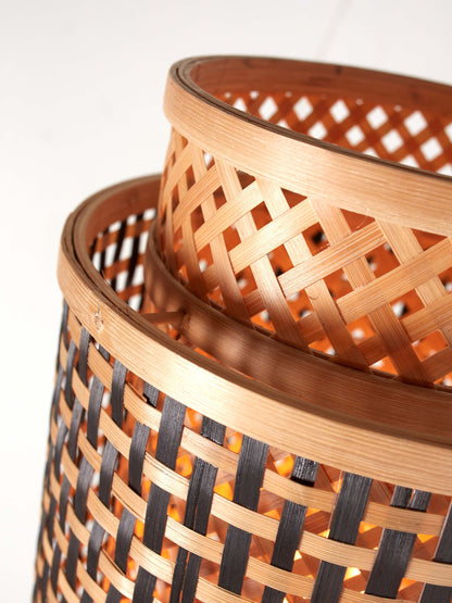 Tafellamp Bhutan - Bamboe - 22x22x40cm