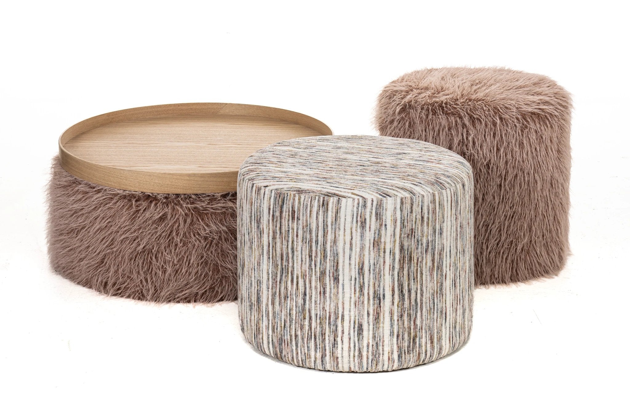 Poef Bali ⌀60cm × 45cm | op maat vanaf €199 by Moods Collection