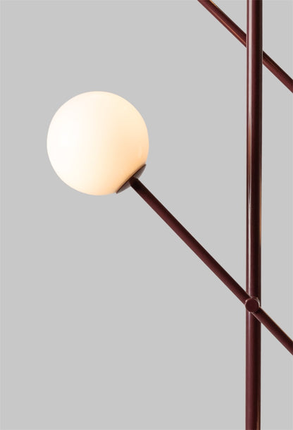 Vloerlamp Copenhagen, burgundy