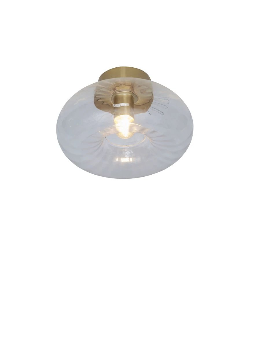 Plafondlamp Brussel - Goud/Glas - Ø27cm by it's about RoMi