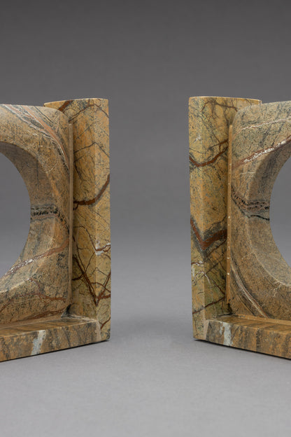 Book End Satpura Brown Marble (Set of 2)