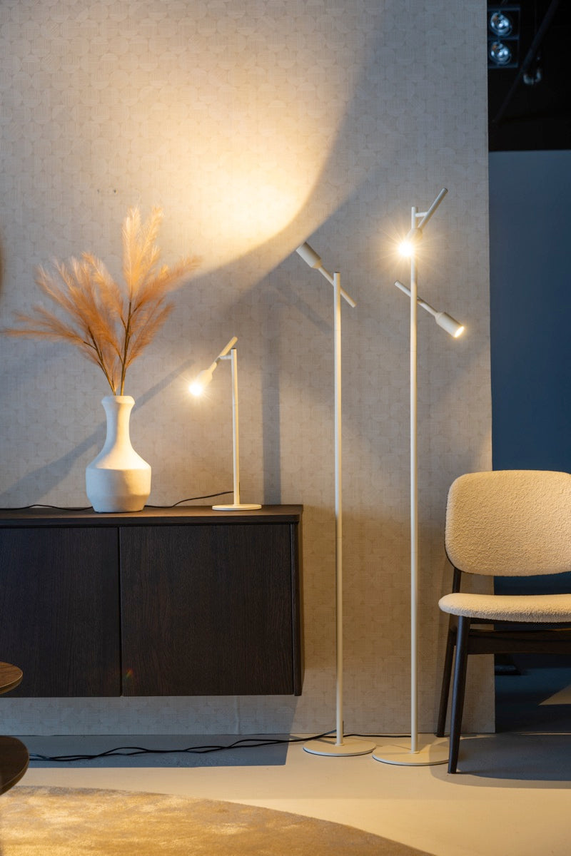 Vloerlamp Dirk 1LT creme