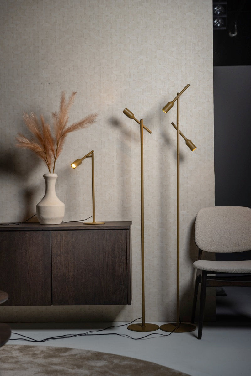 Vloerlamp Dirk 2LT mocha mousse