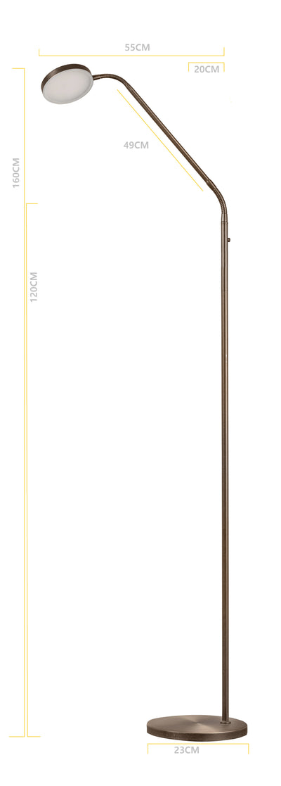 Vloerlamp Duuk Oplaadbaar bronze by ETH