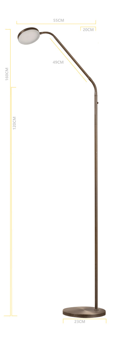 Vloerlamp Duuk Oplaadbaar bronze