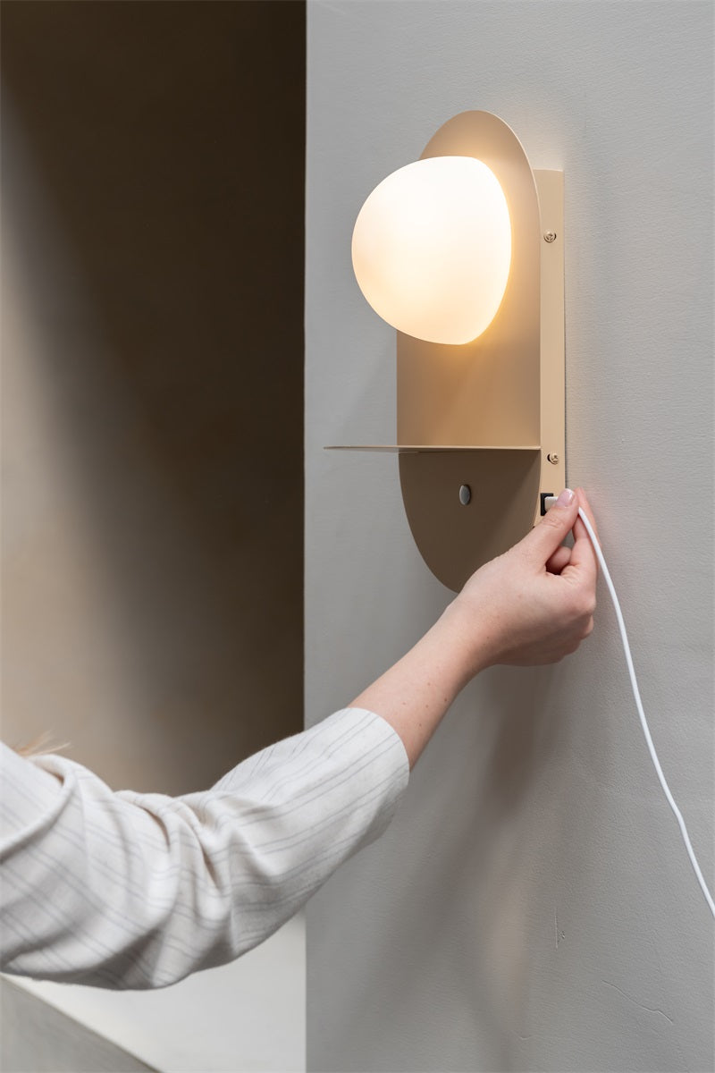 Wandlamp Tokyo, beige