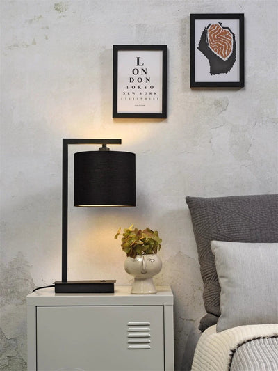 Tafellamp Boston - Zwart/Zwart - 18x18x44cm by it's about RoMi