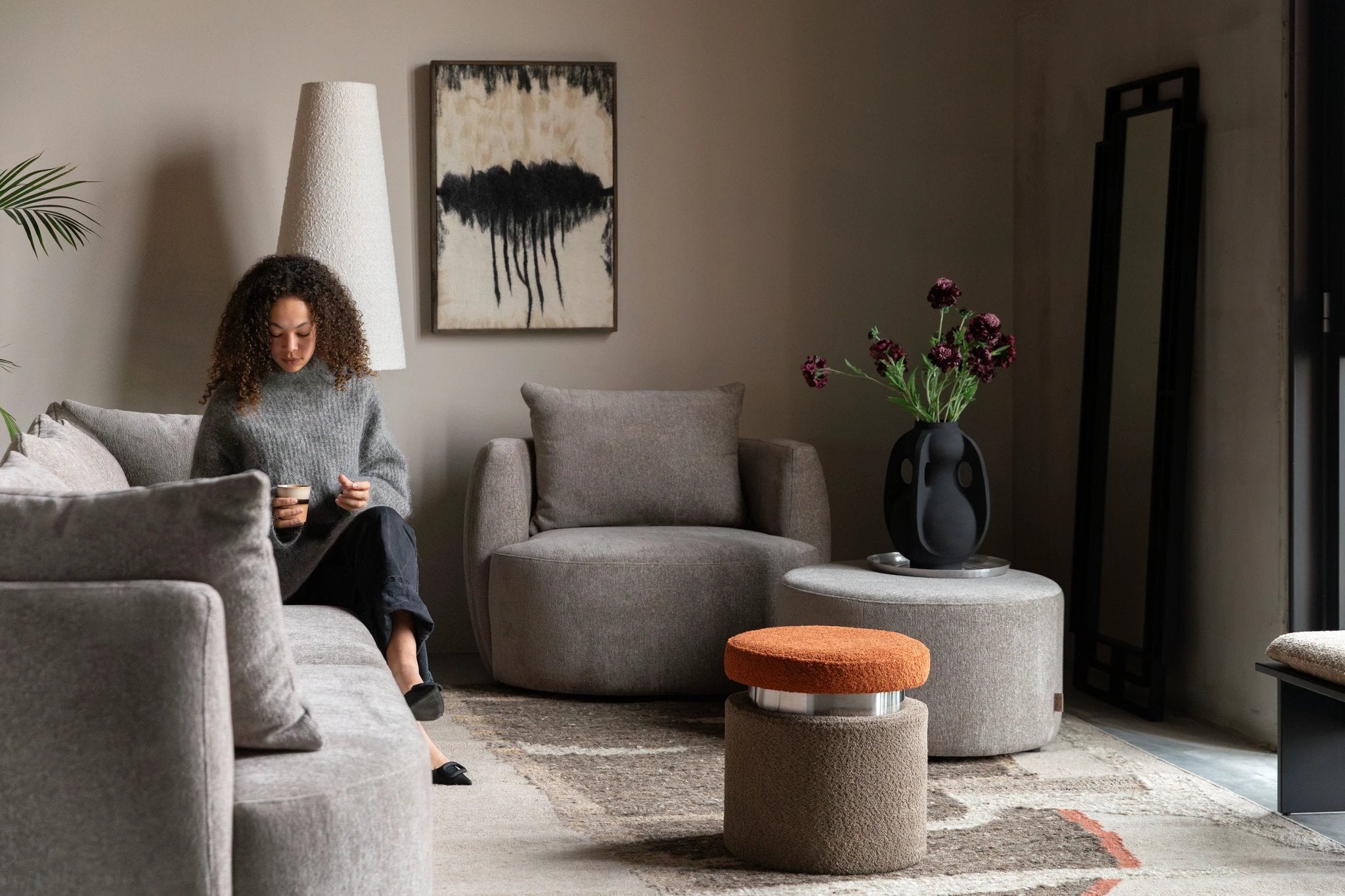 Fauteuil Rocca Cappuccino by Dutchbone