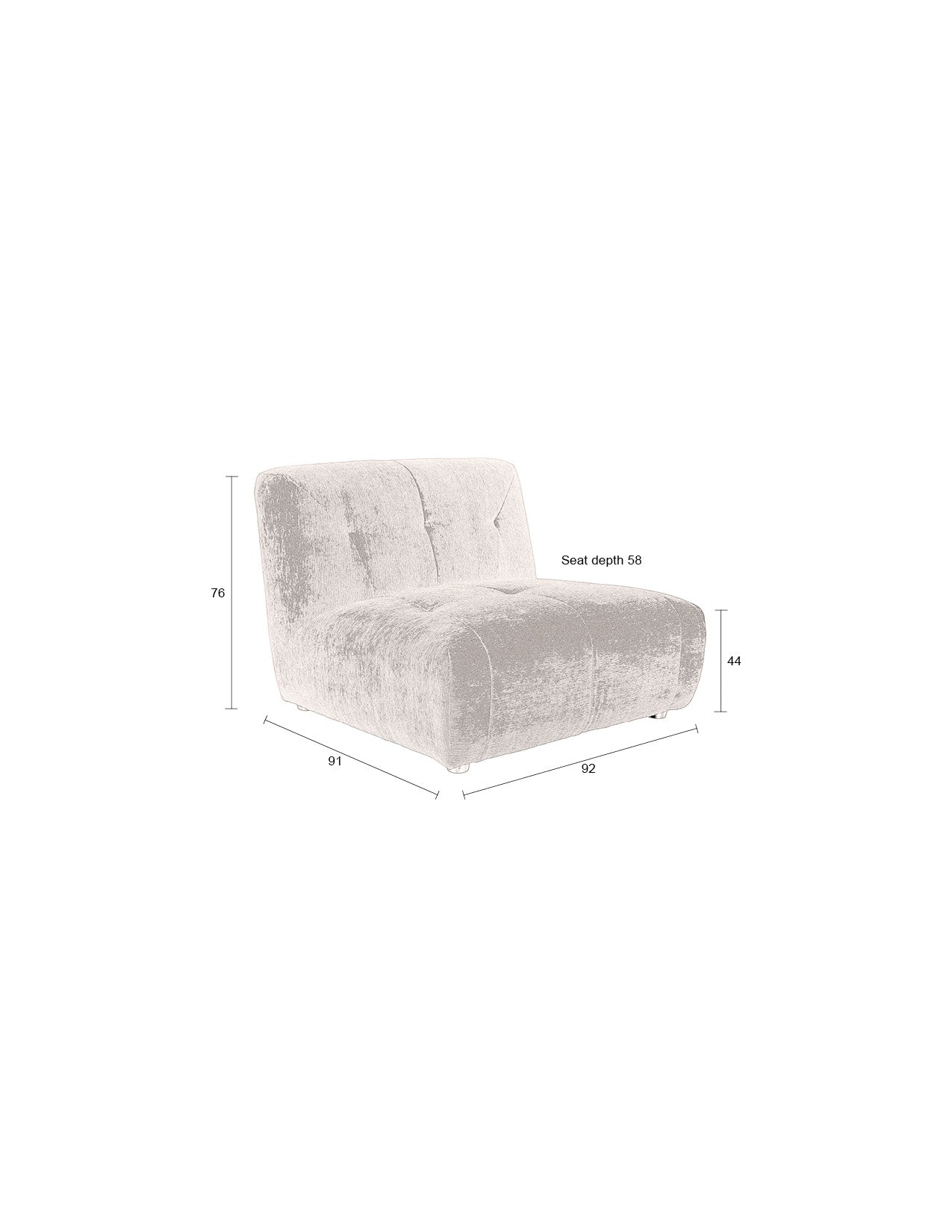 Sofa Giada 1-Seater Terra