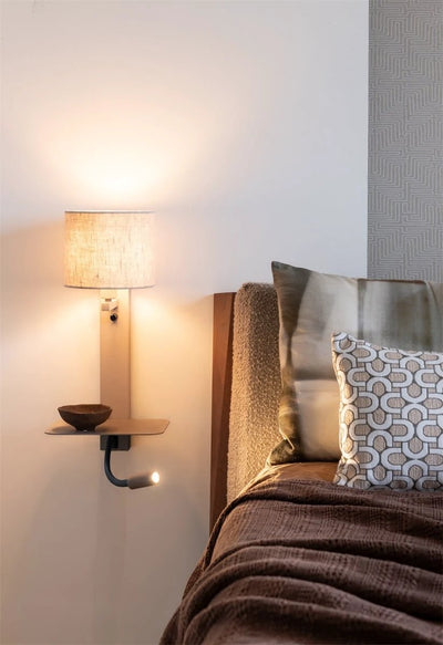 Wandlamp Florence met beige kap Ø18 x 15cm by it's about RoMi