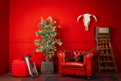 Kunstplant Ficus groen 140cm by NeverLeafs