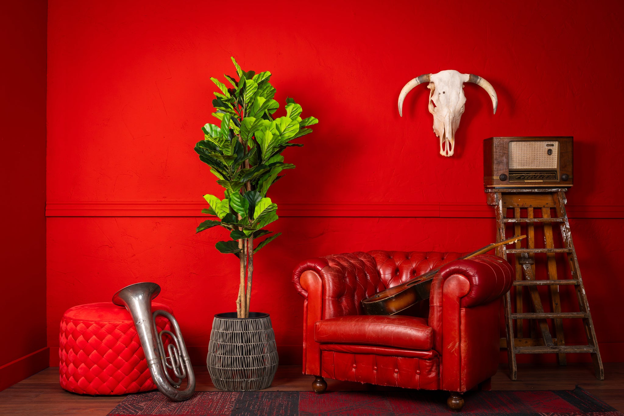 Kunstplant Vioolbladplant 160cm