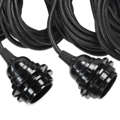 Lampfitting voor hanglamp - Zwart - 5 Fittings