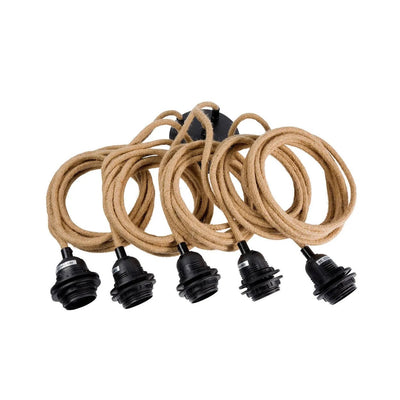 Lampfitting voor hanglamp - Naturel - 5 Fittings by Bazar Bizar Antwerp