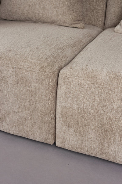Bankstel Rocca 4.5 Seater Cappuccino by Dutchbone