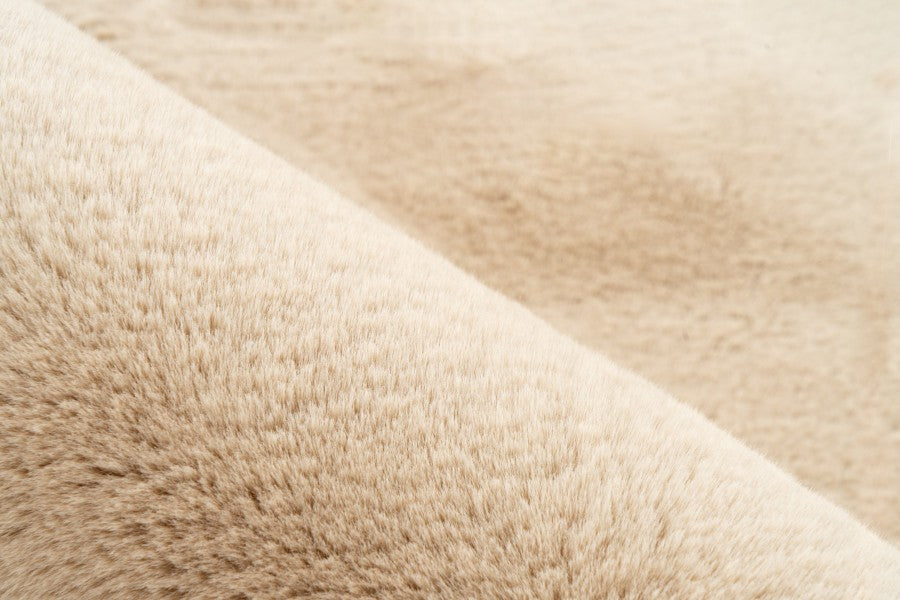 Vloerkleed faux vacht Heaven Organisch Beige