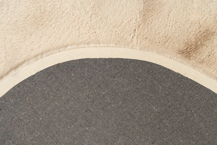 Vloerkleed faux vacht Heaven Organisch Beige