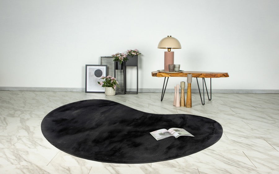 Vloerkleed faux vacht Heaven Organisch Graphite