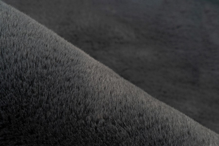 Vloerkleed faux vacht Heaven Organisch Graphite