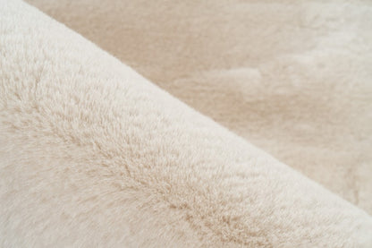 Vloerkleed faux vacht Heaven Organisch Ivory