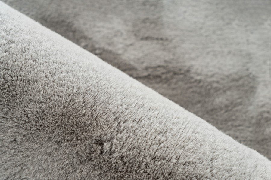 Vloerkleed faux vacht Heaven Organisch Silver