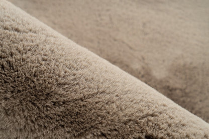 Vloerkleed faux vacht Heaven Organisch Taupe