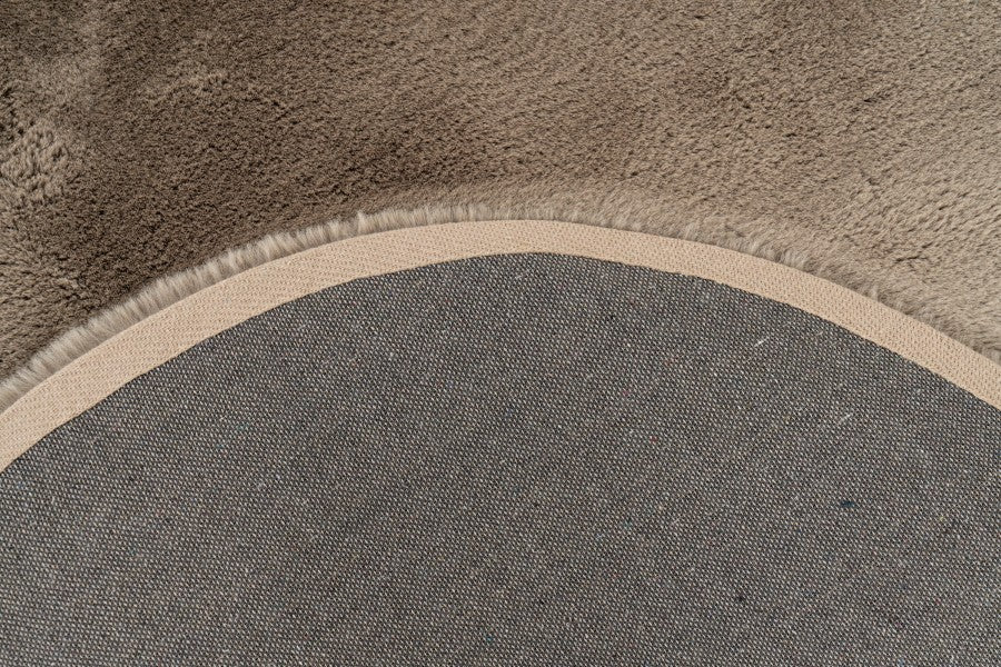 Vloerkleed faux vacht Heaven Organisch Taupe